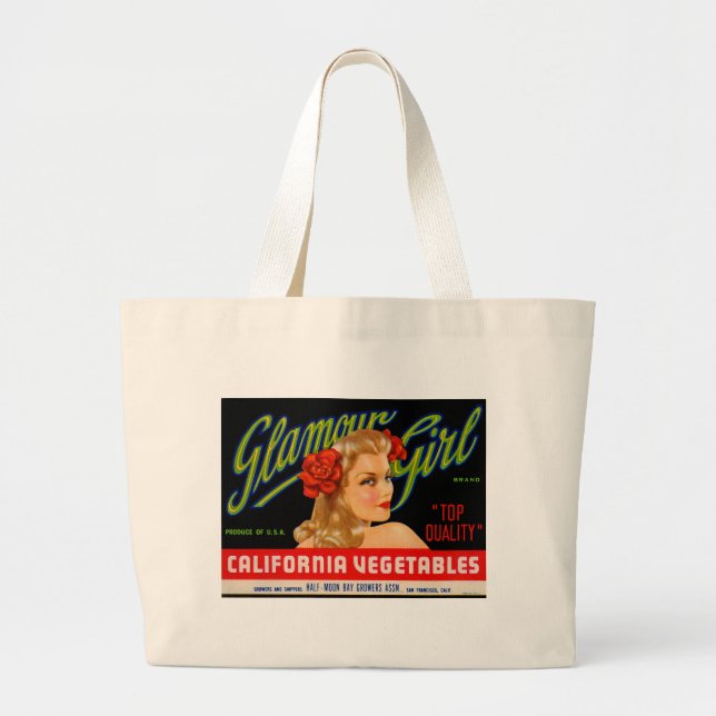 Grand Tote Bag Fille de charme (Devant)