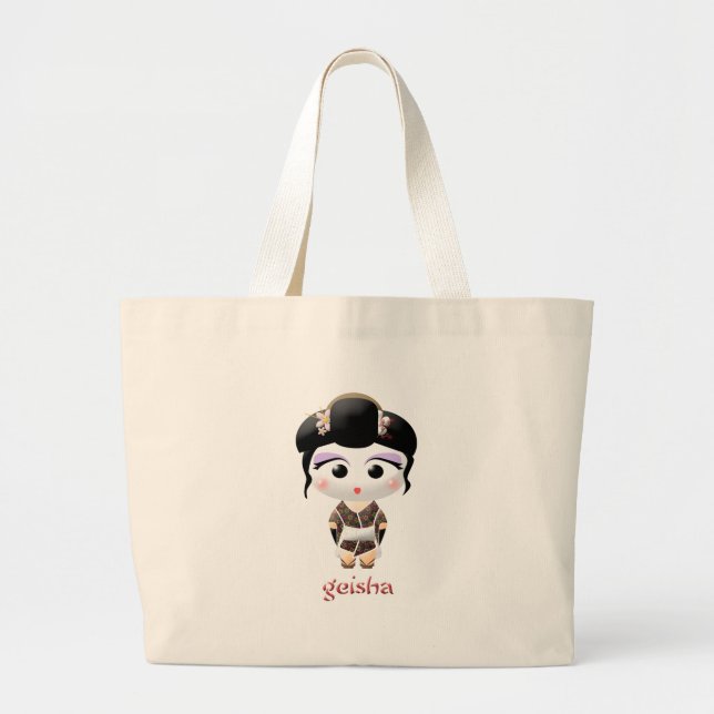 Grand Tote Bag Fille de geisha (Devant)