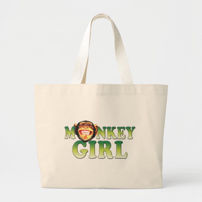 Grand Tote Bag Fille de singe (Devant)