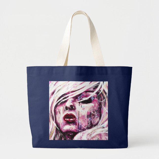 Grand Tote Bag Fille rose Fourre-tout (Devant)