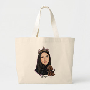 Grand Tote Bag Fille Scorpion avec Poodle – Horoscope du Zodiaque