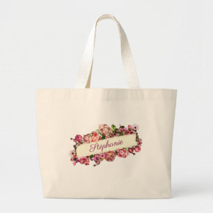 Grand Tote Bag Fille Vintage mignonne sur mesure