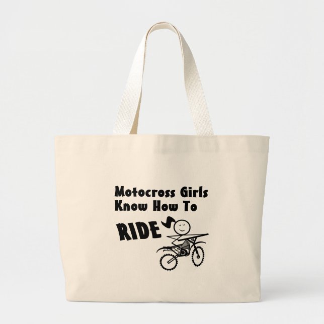 Grand Tote Bag Filles Motocross (Devant)
