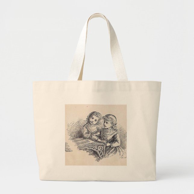 Grand Tote Bag Filles sur la page intérieure de couverture facile (Devant)