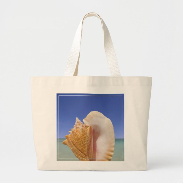 Grand Tote Bag Fin de Shell de mer (Devant)