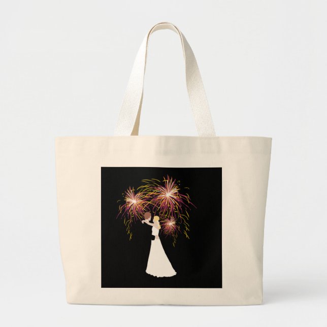 Grand Tote Bag Fireworks mariage (Devant)