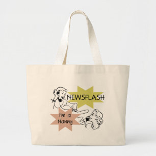Grand Tote Bag Flash d'information je suis T-shirts et cadeaux d'