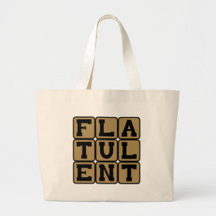 Grand Tote Bag Flatulent, Plein de pets