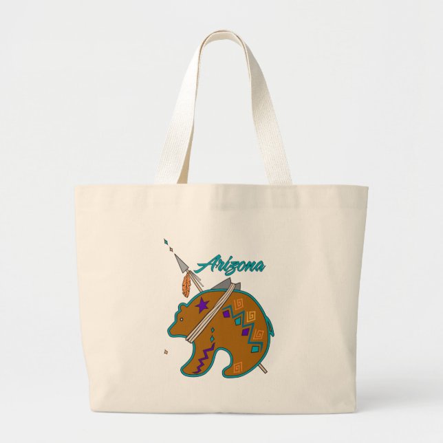 Grand Tote Bag Flèche du clan de l'ours (Devant)