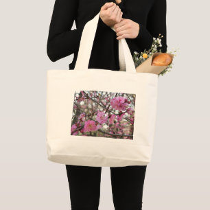 Grand Tote Bag Fleur de cerisier rose / Sakura / ク(桜)
