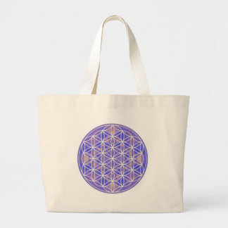 Grand Tote Bag Fleur de la vie (couleur 3)