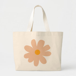 Grand Tote Bag Fleur de marguerite Pastel Minimale - Mignonne est