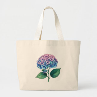 Grand Tote Bag Fleur d'Hydrangea