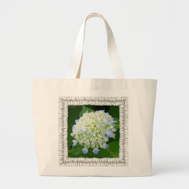 Grand Tote Bag Fleur Épanouie (Devant)