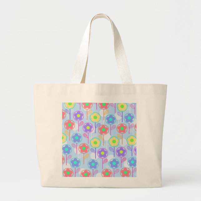 Grand Tote Bag Fleurs (Devant)