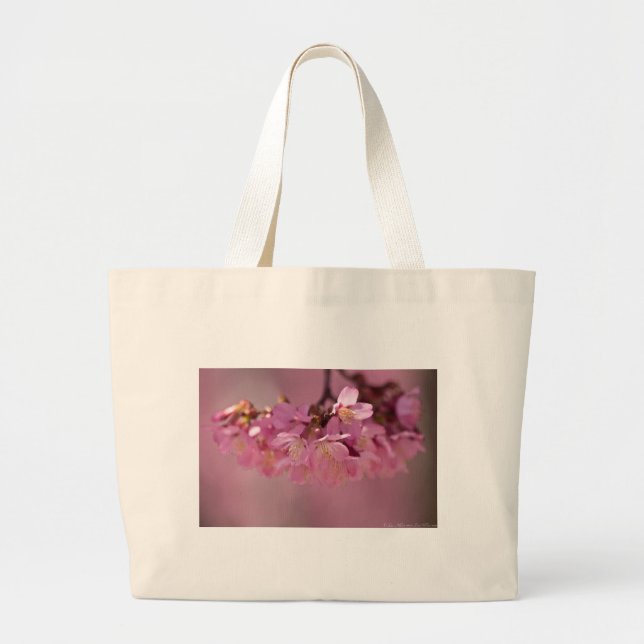 Grand Tote Bag Fleurs de cerisier Source thermale  Vêtements & Ca (Devant)