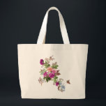 Grand Tote Bag Fleurs et papillon l Jardin du Bonheur<br><div class="desc">Une image si pleine d'odeur de printemps/été,  un beau cadeau pour presque toutes les occasions,  surtout pour les jardiniers et fleuristes ou la future mariée qui est sur le point d'atterrir sur " le Jardin du Bonheur " :)</div>