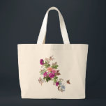 Grand Tote Bag Fleurs et papillon l Jardin du Bonheur<br><div class="desc">Une image si pleine d'odeur de printemps/été,  un beau cadeau pour presque toutes les occasions,  surtout pour les jardiniers et fleuristes ou la future mariée qui est sur le point d'atterrir sur " le Jardin du Bonheur " :)</div>