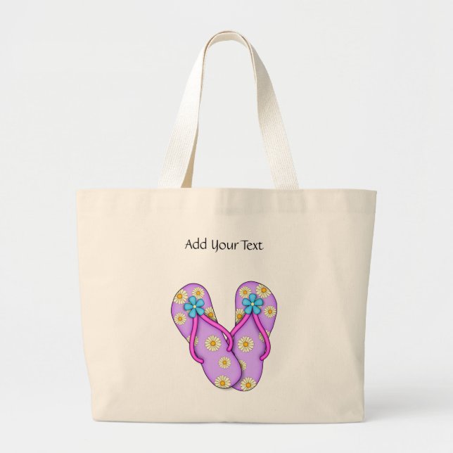 Grand Tote Bag Flip Flop Fourre-tout par SRF (Devant)