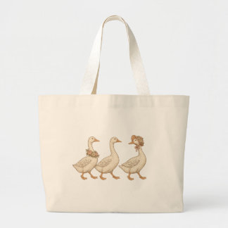 Grand Tote Bag Floral Goose Canvas Tote – Vintage Farmhouse Style