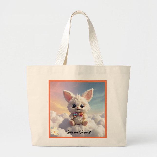 Grand Tote Bag "Fluffy White Dreams" (Devant)