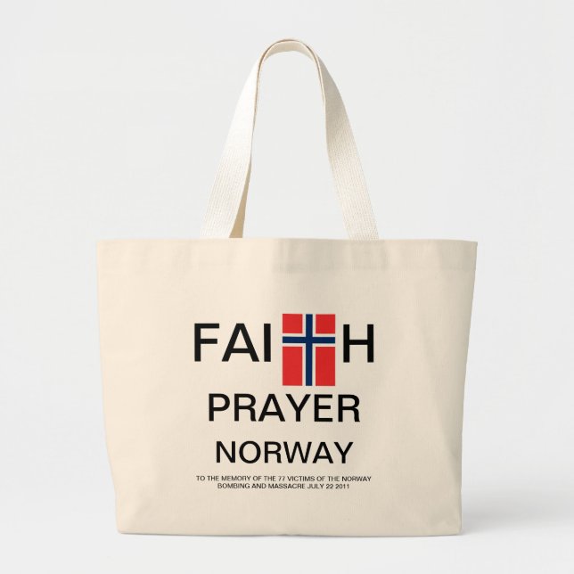 GRAND TOTE BAG FOI PRIER NORVÈGE (Devant)