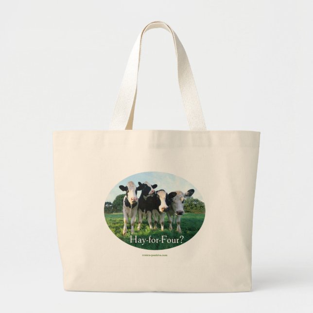 Grand Tote Bag Foin-pour-Quatre (Devant)