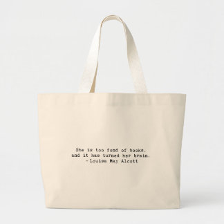 Grand Tote Bag Fond de livres