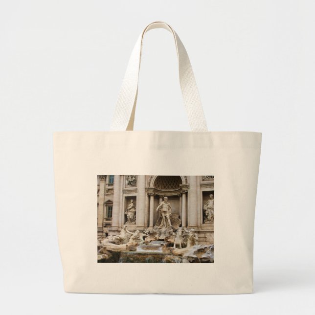 Grand Tote Bag Fontaine de Trevi Rome Italie (Devant)