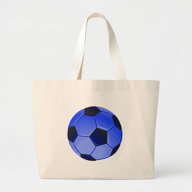 Grand Tote Bag Football américain de soccer ou d'association (Devant)