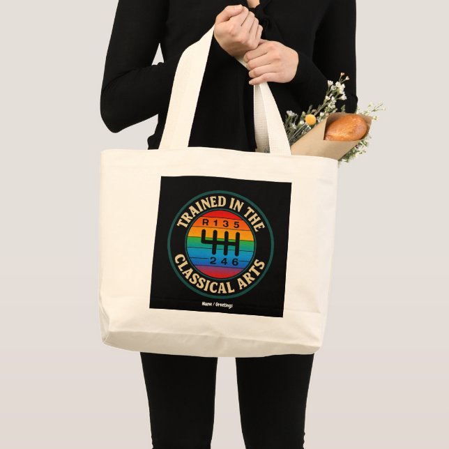 Grand Tote Bag Formé dans la transmission manuelle des arts class (Devant (produit))