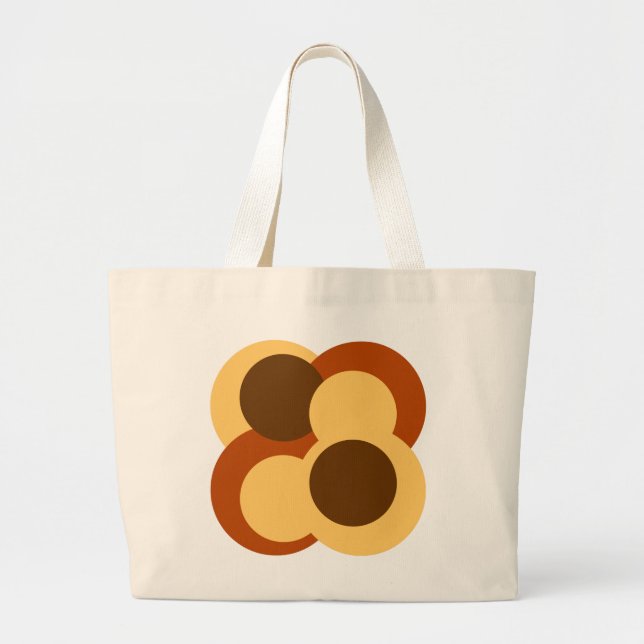 Grand Tote Bag Formes géométriques Abstraites (Devant)