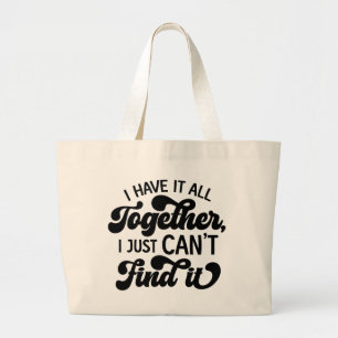 Grand Tote Bag Fouillis Contrôlé