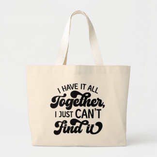 Grand Tote Bag Fouillis Contrôlé