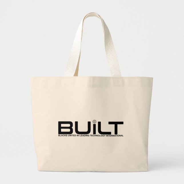 Grand Tote Bag Fourre-tout avec logo BUiLT (Devant)