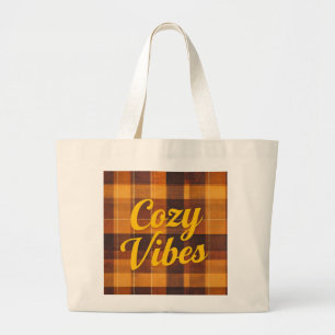 Grand Tote Bag fourre-tout "Cosy Vibes"