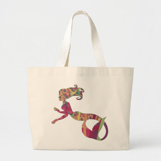 Grand Tote Bag Fourre-tout - éléphant - sirène