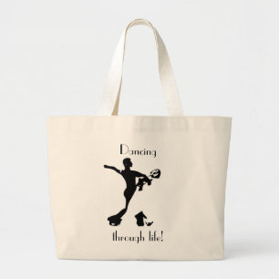 Grand Tote Bag Fourre-tout enorme de danse - naturel
