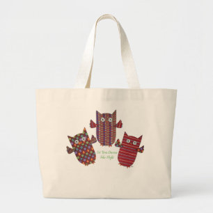 Grand Tote Bag Fourre-tout-Laissez vos rêves prendre l'avion