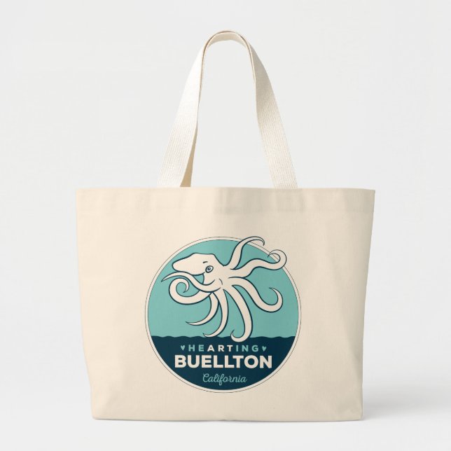 Grand Tote Bag Fourre-tout - Turtle Swim - Buellton.Art (Devant)