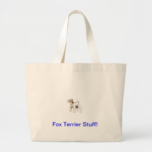 Grand Tote Bag Fox Terrier d'une chevelure de fil