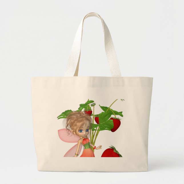 Grand Tote Bag Fraise (Devant)