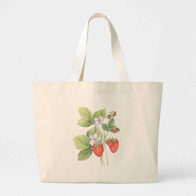 Grand Tote Bag Fraises (Devant)