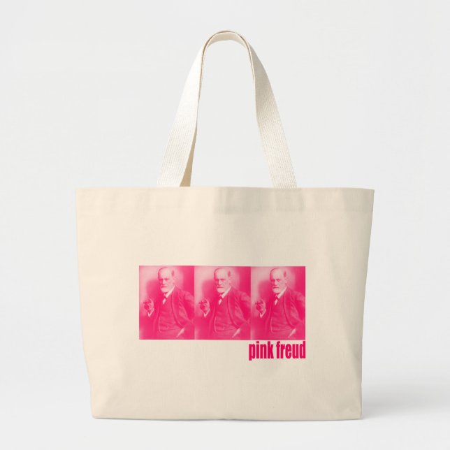 Grand Tote Bag Freud rose (Devant)