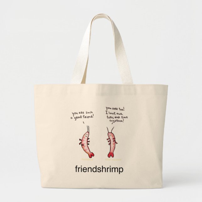 Grand Tote Bag Friendshrimp (Devant)