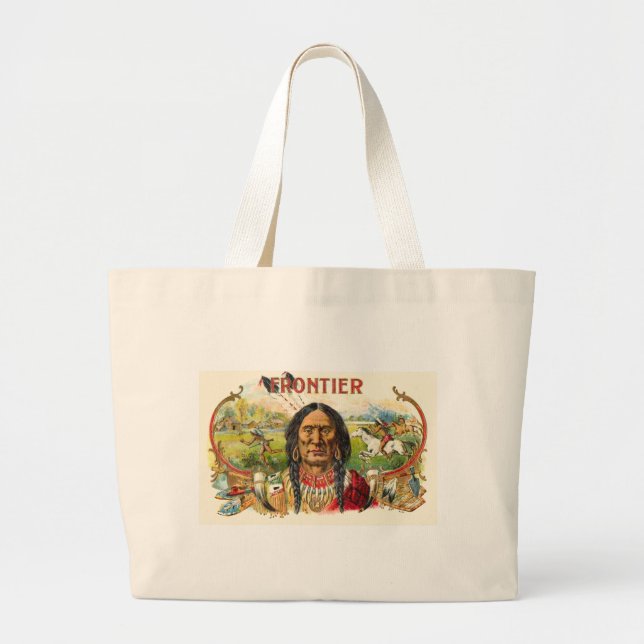 Grand Tote Bag Frontier Cigar Advertising (Devant)