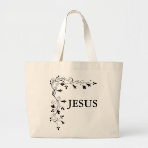 GRAND TOTE BAG FRONTIÈRE DE JÉSUS FLORAL CORNER