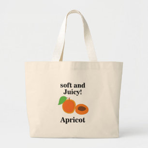 Grand Tote Bag Fruit juteux Abricot