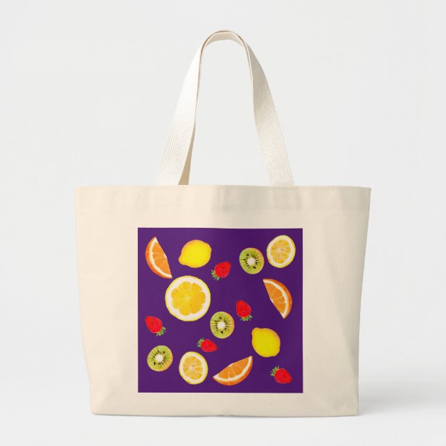 Grand Tote Bag Fruits frais (Devant)