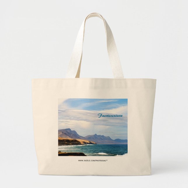 Grand Tote Bag Fuerteventura, effet peinture (Devant)